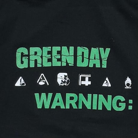 GREEN DAY WARNING MEMBER PHOTO SWEAT HOODIE BLACK FITS XL 5443