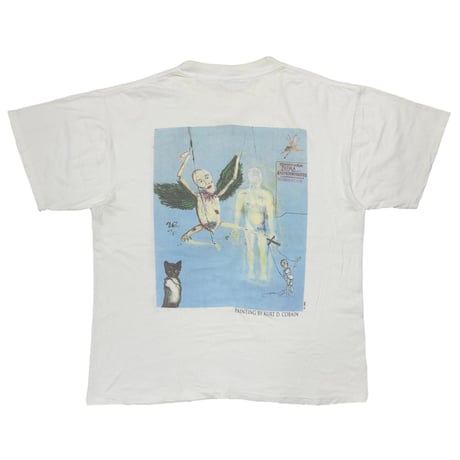 NIRVANA KURT COBAIN MEMORIAL ADULT WHITE FITS L-XL 8547