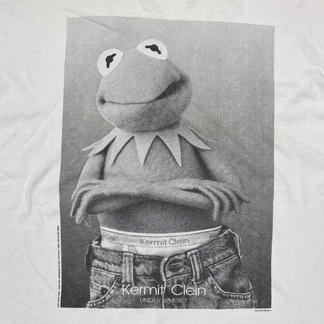 KERMIT KERMIT CLEIN CALVIN KLEIN PARODY WHITE SCREEN STARS XL 5130