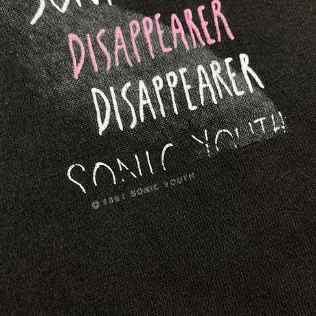 SONIC YOUTH DISAPPEARER HANES XL 5646