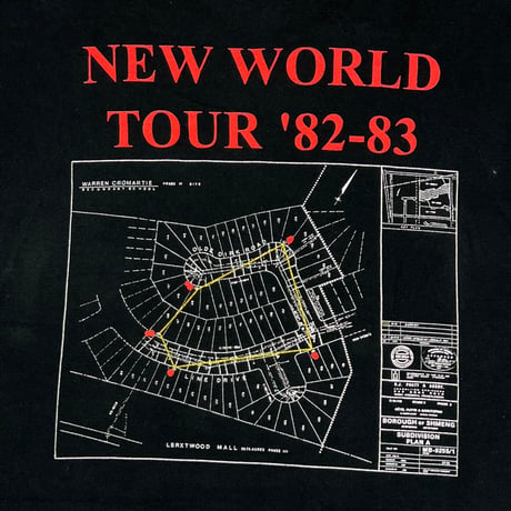 RUSH SIGNALS NEW WORLD TOUR '82-83 FRUIT OF THE LOOM LARGE 2750