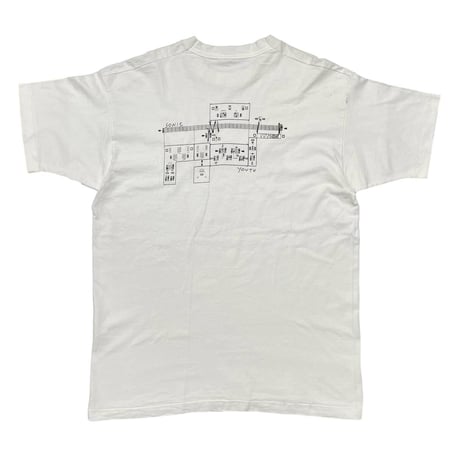 SONIC YOUTH 1993 STOCKHAUSEN WHITE FRUIT OF THE LOOM XL 7175