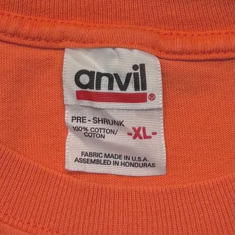 PEARL JAM TOUR ORANGE ANVIL XL 4856