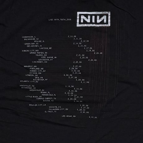 NINE INCH NAILS LIVE WITH TEETH 2006 XL 3231