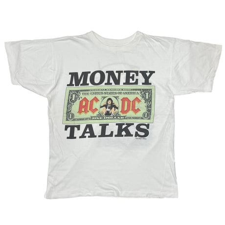 AC/DC MONEY TALKS WPRLD TOUR 1990/91 WHITE FITS LARGE 6241