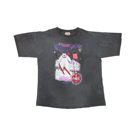 COCA COLA 93s WHITE BEAR TEE FIT LIKE XL 0990