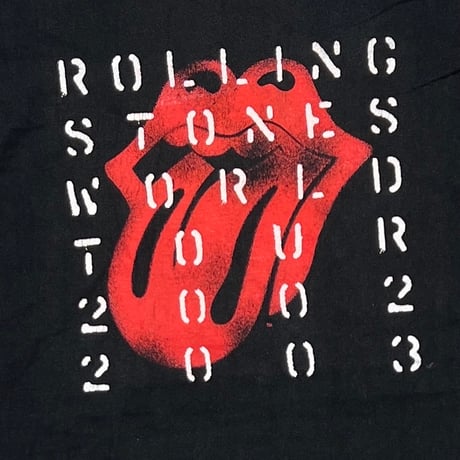 ROLLING STONES 2002-2003 WORLD TOUR LIP & TONGUE FITS L-XL 9318