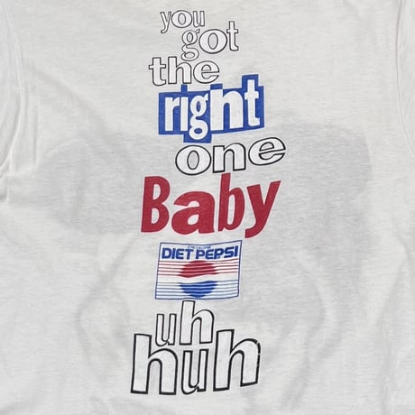 RAY CHARLES you got the right one Baby DIET PEPSI WHITE FITS MEDIUM 5484