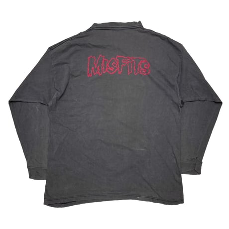 MISFITS HUGE GREEN SKULL BOOTLEG LS XL 5089