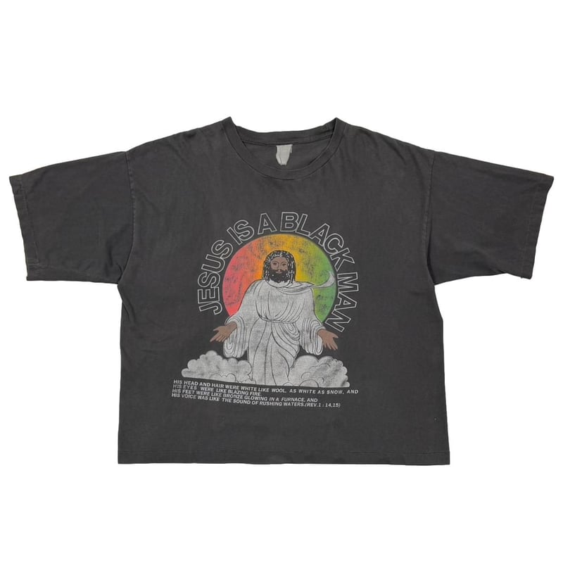 90s JESUS IS A BLACK MAN Tシャツ RAP TEES OLD&VINTAGE JESUS IS A BLACK MAN FITS XL 9808 |