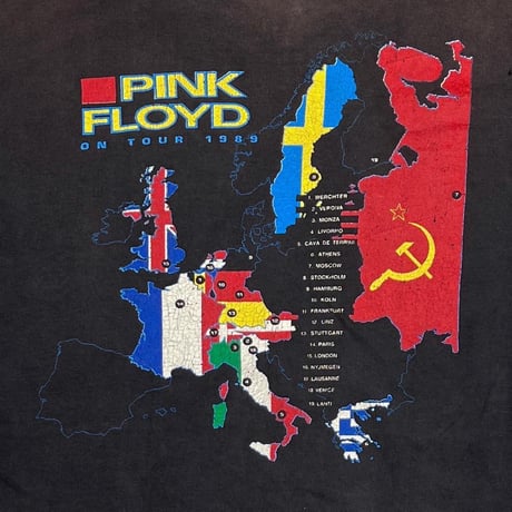 PINK FLOYD EURO TOUR 1989 DELICATE SOUND OF THUNDER FITS XL 2314