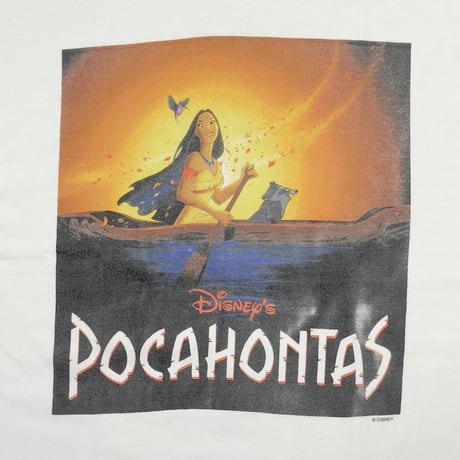 DISNEY VINTAGE POCAHONTAS WHITE Hanes XL 7359