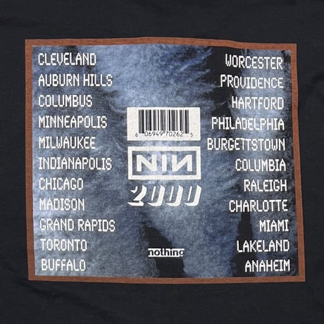 NINE INCH NAILS NOTHING 2000 JERZEES XL 7215