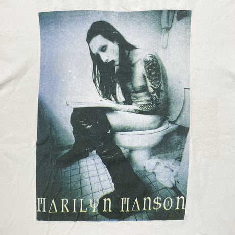 MARILYN MANSON TITAN OF THE TOILET WHITE FITS XL 2686