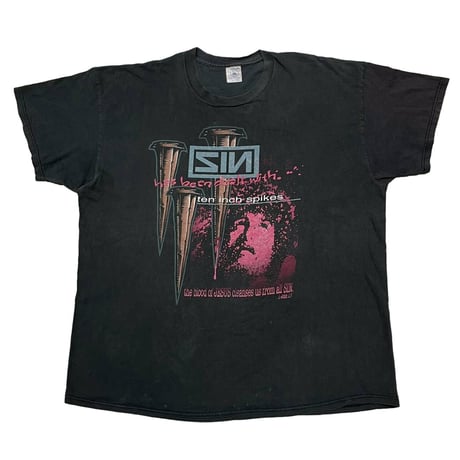 OLD & VINTAGE JESUS CHRIST SIN TEE NINE INCH NAILS PARODY DELTA XXL 0031