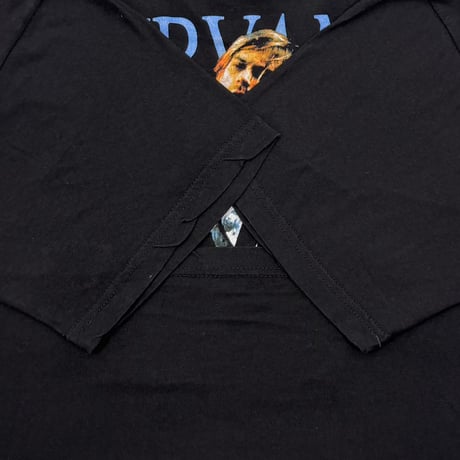 NIRVANA KURT COBAIN MEMORIAL BOOTLEG BACK BLUE TEXT LARGE 8056