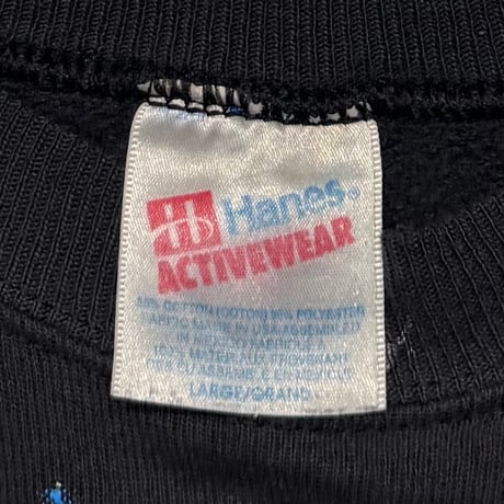 HARLEY DAVIDSON 	SHOULDER BLUE THUNDER LIGHTNING OVP CREWNECK SWEAT JOE CARSON HANES LARGE 8335