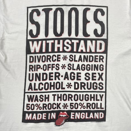 ROLLING STONES WITH STAND WHITE BROCKUM XXL 0488