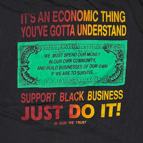 MARLCOM X UPPORT BLACK BUSINESS JUST DO IT TEE XL 3015