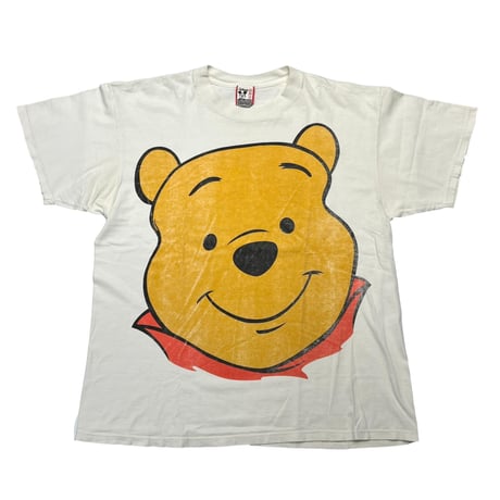 DISNEY VINTAGE POOH FACE DOUBLE SIDE PRINT WHITE OSFA 6519