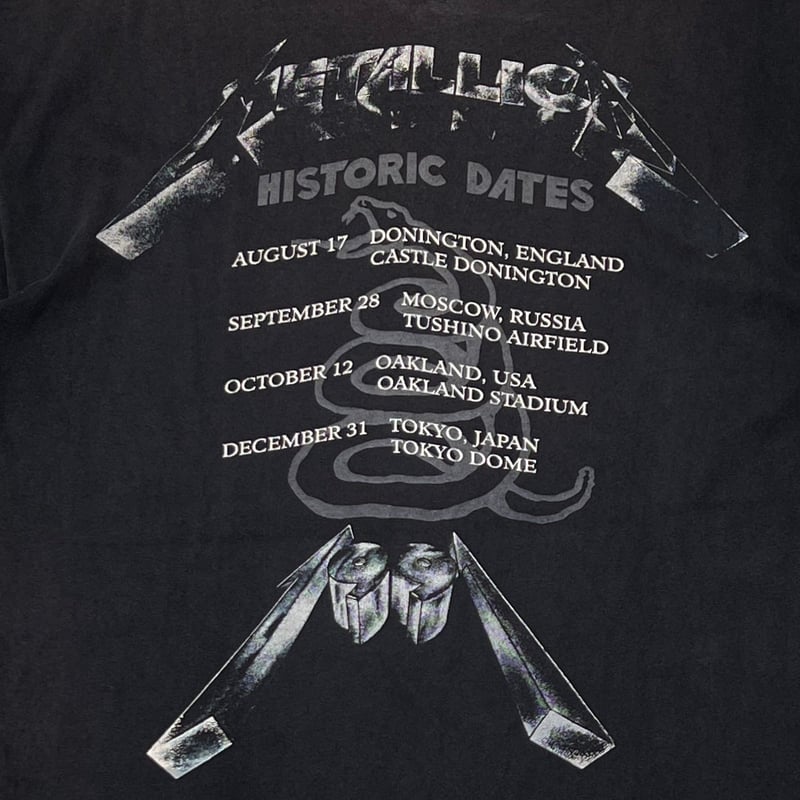 METALLICA 1991 HISTORIC DATES LARGE 2970 | grea