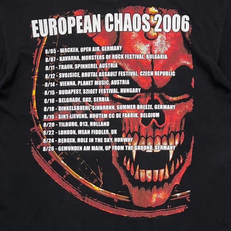 MORBID ANGEL ALTARS OF MADNESS EUROPEAN CHAOS 2006 LARGE 8399