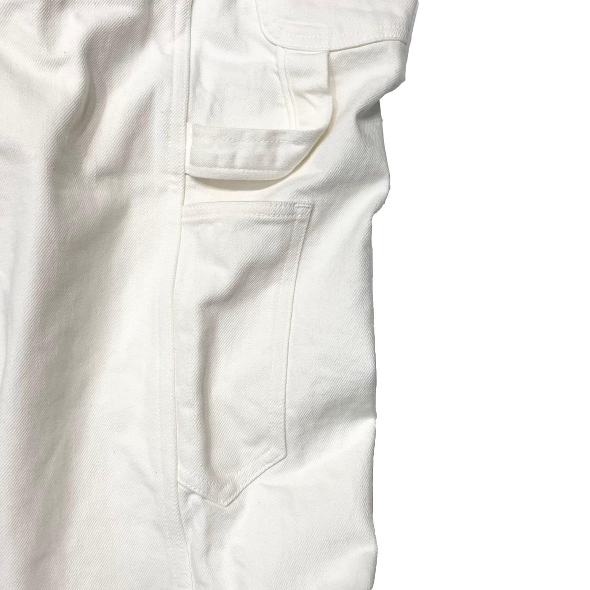 [Christmas Limited] greatLAnd ORIGINAL NO MAN CARPENTER DOUBLE KNEE PANT  WASHED WHITE
