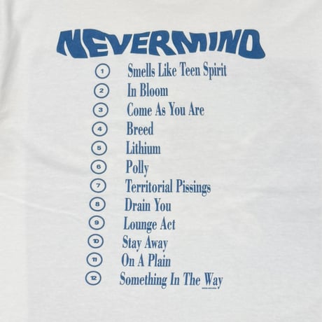 NIRVANA Y2K NEVERMIND WHITE GILDAN MEDIUM 8955