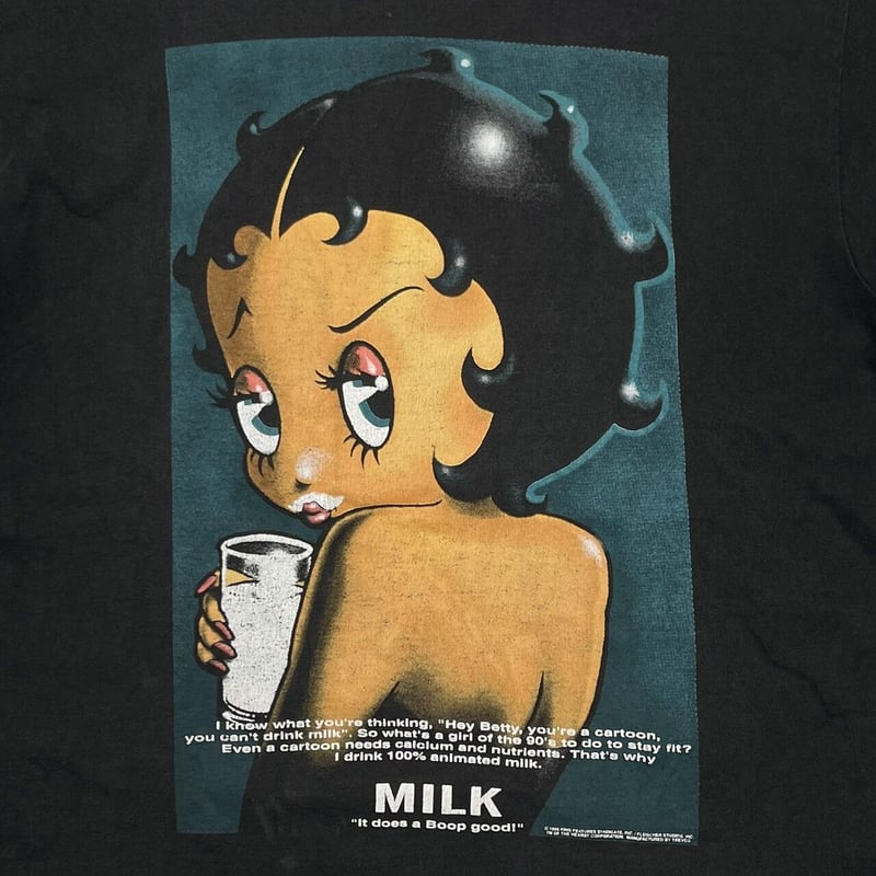 BETTY BOOP got milk ? PARODY FRUIT OF THE LOOM 