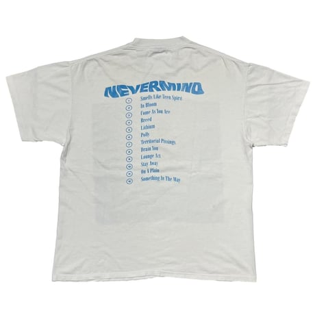 NIRVANA NEVERMIND 1992 WHITE BROCKUM XL 0632