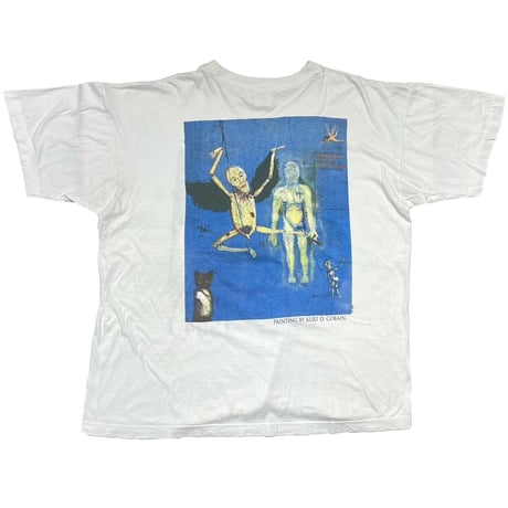 NIRVANA KURT COBAIN MEMORIAL ADULT WHITE BG TAG XL 8418