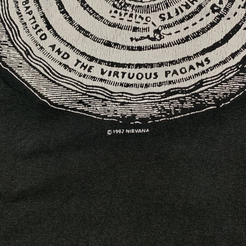 NIRVANA VESTIBULE BOOTLEG RED TEXT ONEITA XL 27 NIRVANA VESTIBULE BOOTLEG RED TEXT ONEITA XL 27