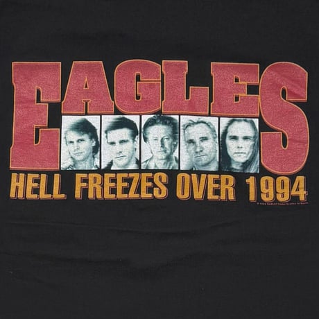 EAGLES HELL FREEZES OVER 1994 WORLD TOUR BLACK HANES XL 8414