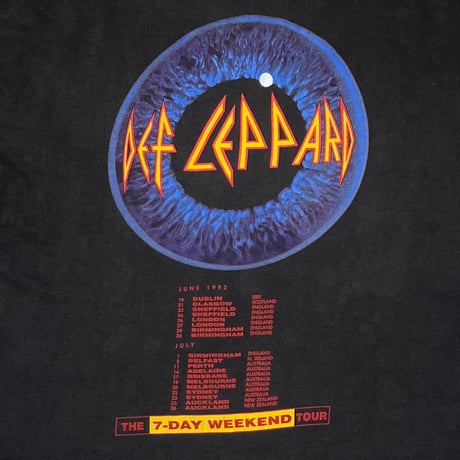 DEF LEPPARD ADRENALIZE THE 7-DAYS WEEKEND TOUR BRIGHT GREEN LARGE 4907