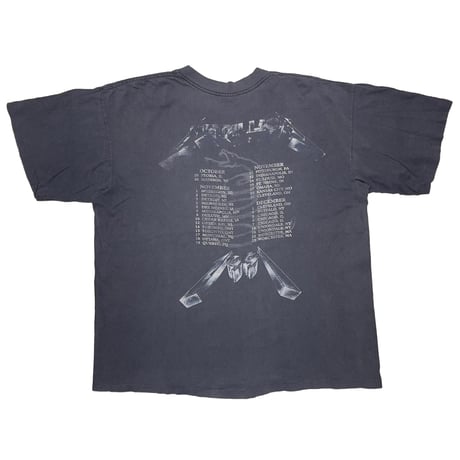 METALLICA 1991 TOUR DOUBLESIDE METALLICA TAG XL 5451