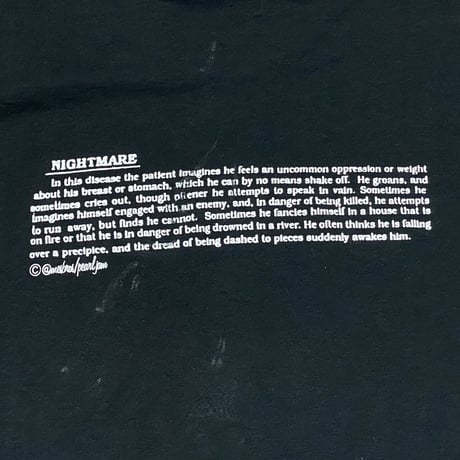 PEARL JAM NIGHTMARE TEE BLACK NICEMAN LARGE 5244