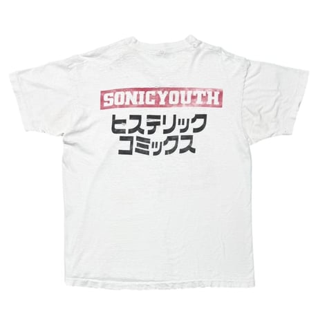 SONIC YOUTH 無敵戦隊 SONIC YOUTH WHITE FRUIT OF THE LOOM XL 5182
