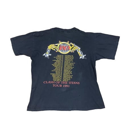 SLAYER CLASH OF THE TITANS TOUR 1991 EURO TAG XL 4392