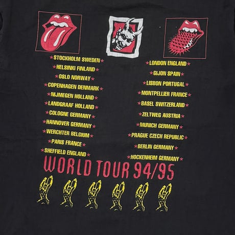 THE ROLLING STONES VOODOO LOUNGE WORLD TOUR 94/95 BLUE BROCKUM FITS XL 5704