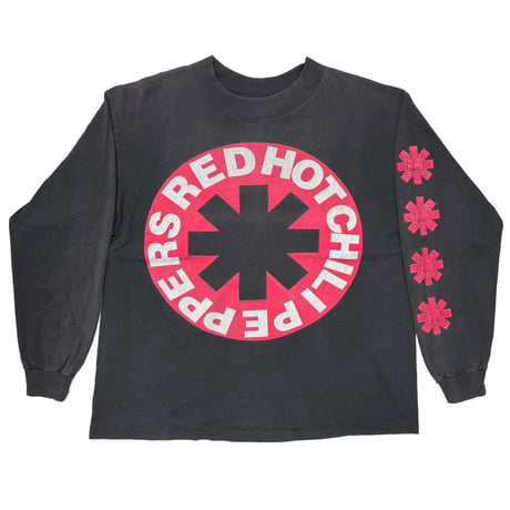 RED HOT CHILI PEPPERS 1990 CIRCLE LOGO ARM AZTEC LS TEE JAYS XL 5069