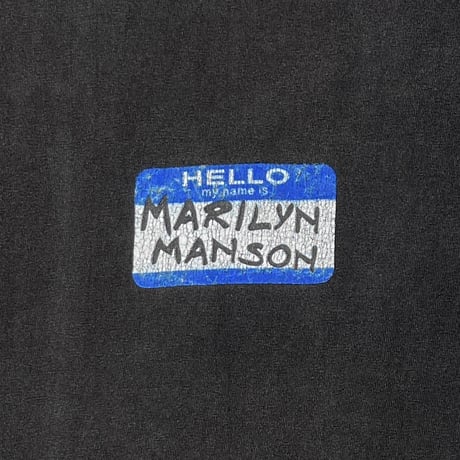 MARILYN MANSON HELLO MY NAME IS MARILYN MANSON TAG FITS XL 5507