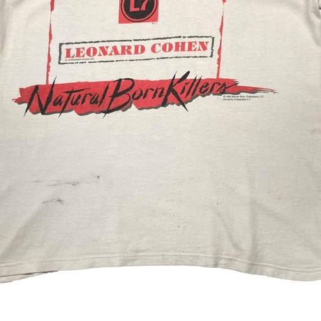 [MORE SALE] NATURAL BORN KILLERS 1994 BLOOD LUST MOVIE PROMO WHITE GIANT BY TULTEX LARGE 9665