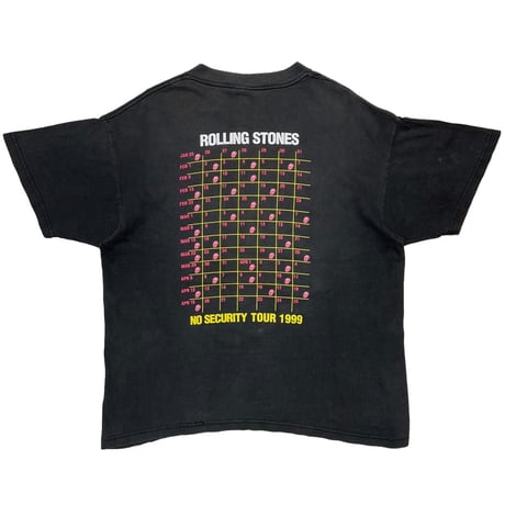ROLLING STONES LIP & TONGUE 1999 NO SECURITY TOUR ALL SPORT LARGE 2882