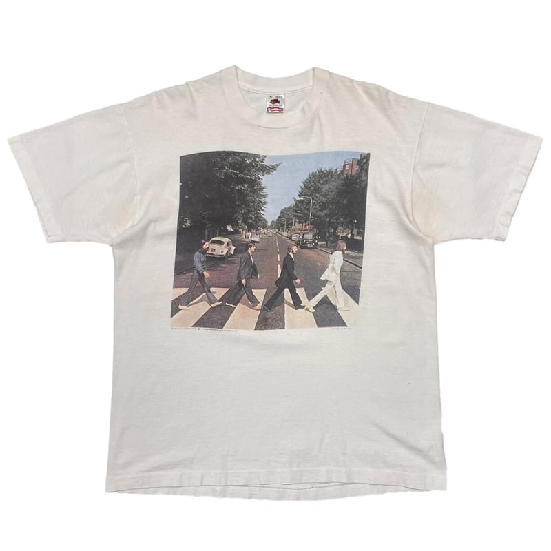 BEATLES 1990 ABBEY ROAD WHITE FRUIT OF THE LOOM