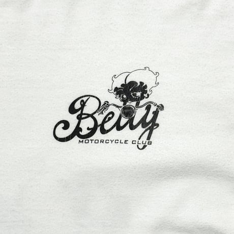 BETTY BOOP MOTORCYCLE CLUB WHITE HANES XL 7957