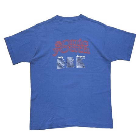 SONIC YOUTH WASHING MACHINE DOUBLE SIDE BLUE FRUIT OF THE LOOM LARGE 6826