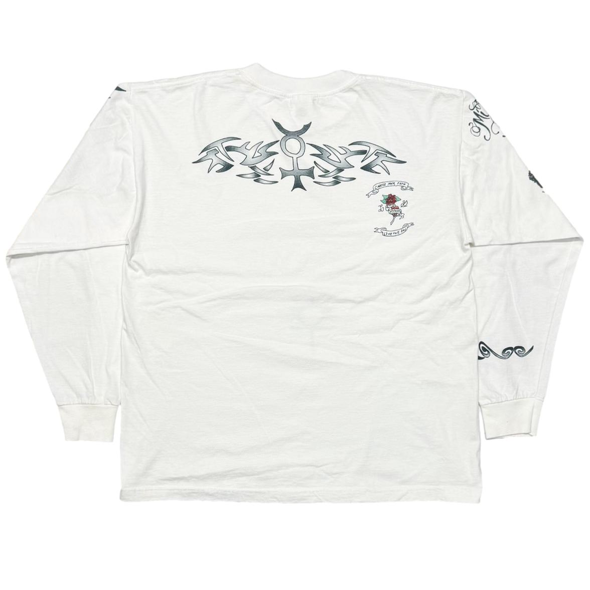 DENNIS RODMAN TATTOO LS WHITE XL 7905 | greatLA