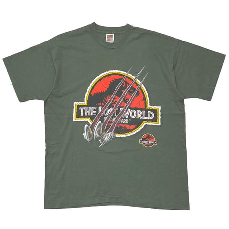 JURASSIC PARK THE LOST WORLD GREEN FRUIT OF THE LOOM XL 1026