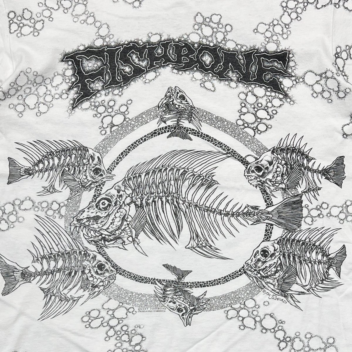 FISHBONE 1991 OVP PUSHEAD WHITE FITS LARGE 3481