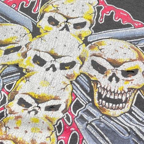 GUNS N' ROSES CROSS SKULL USE YOUR ILLUSION TOUR 1991-1992 FITS XL 5042